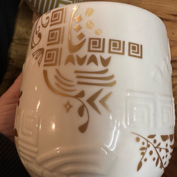 Set of 2 Starbucks gold themed mugs 2012 &‎ 2013 - Picture 6 of 11